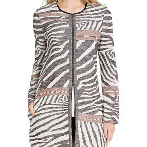 Nic & Zoe Jacket Womens Size Small Animal Print